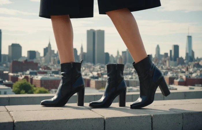 botte talon crepe