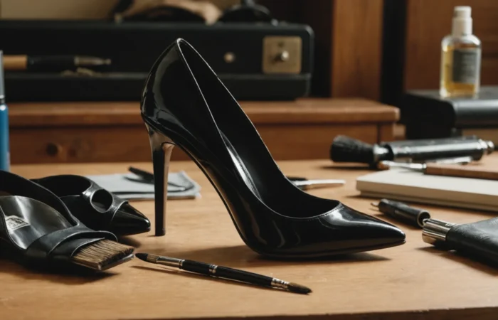 réparer chaussures vernies craquelées